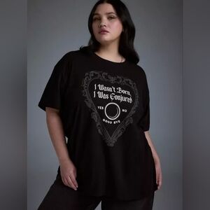Torrid Nightfall Oversized Heritage Jersey Tee Size 1x Conjured